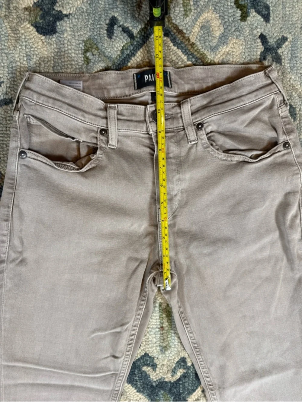 Paige Federal‎ Jeans Transcend Vintage Beige Ash Mens Size 30 Luxe  Comfort